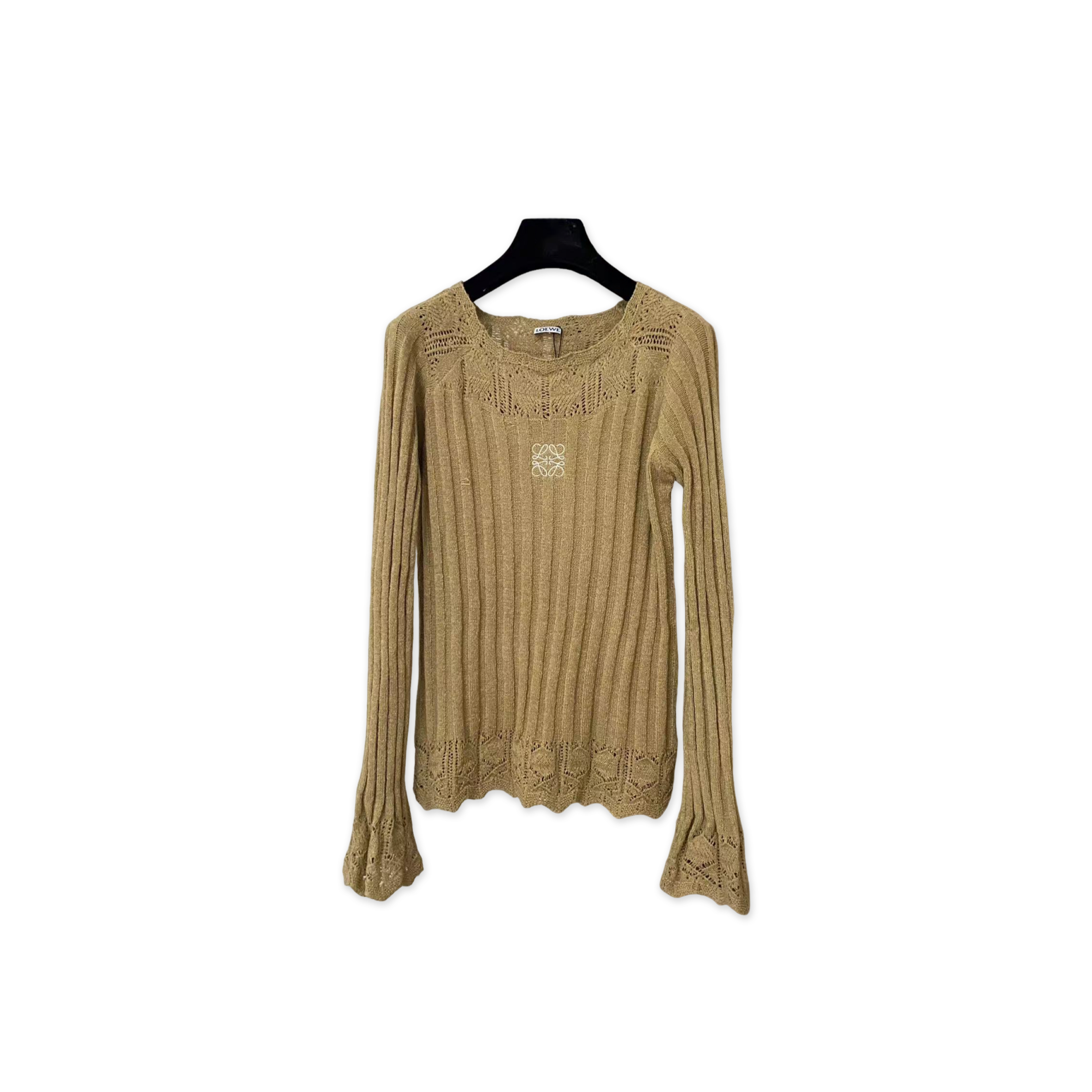 L0ew* openwork knit long sleeve
